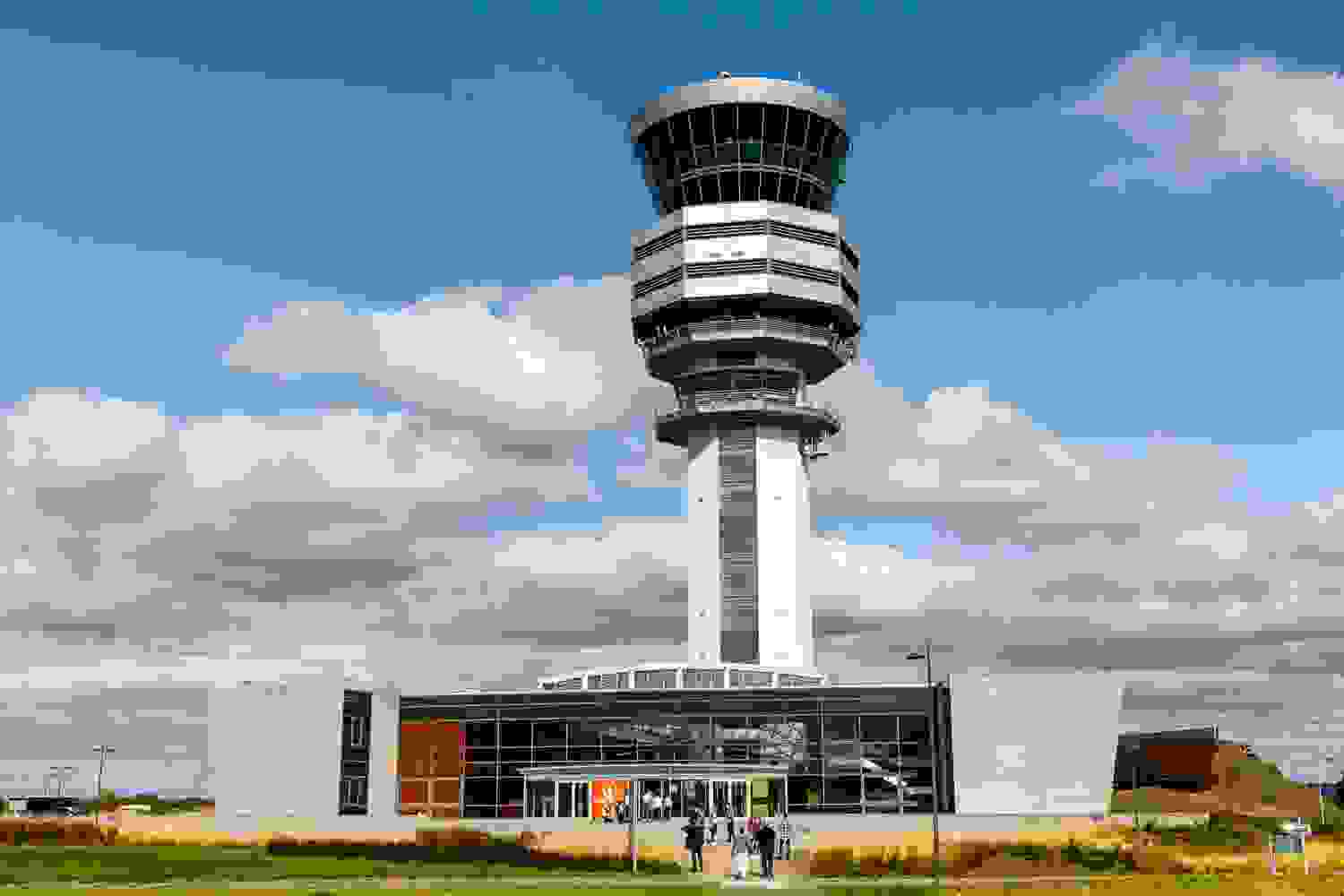The Brussels Airport control tower