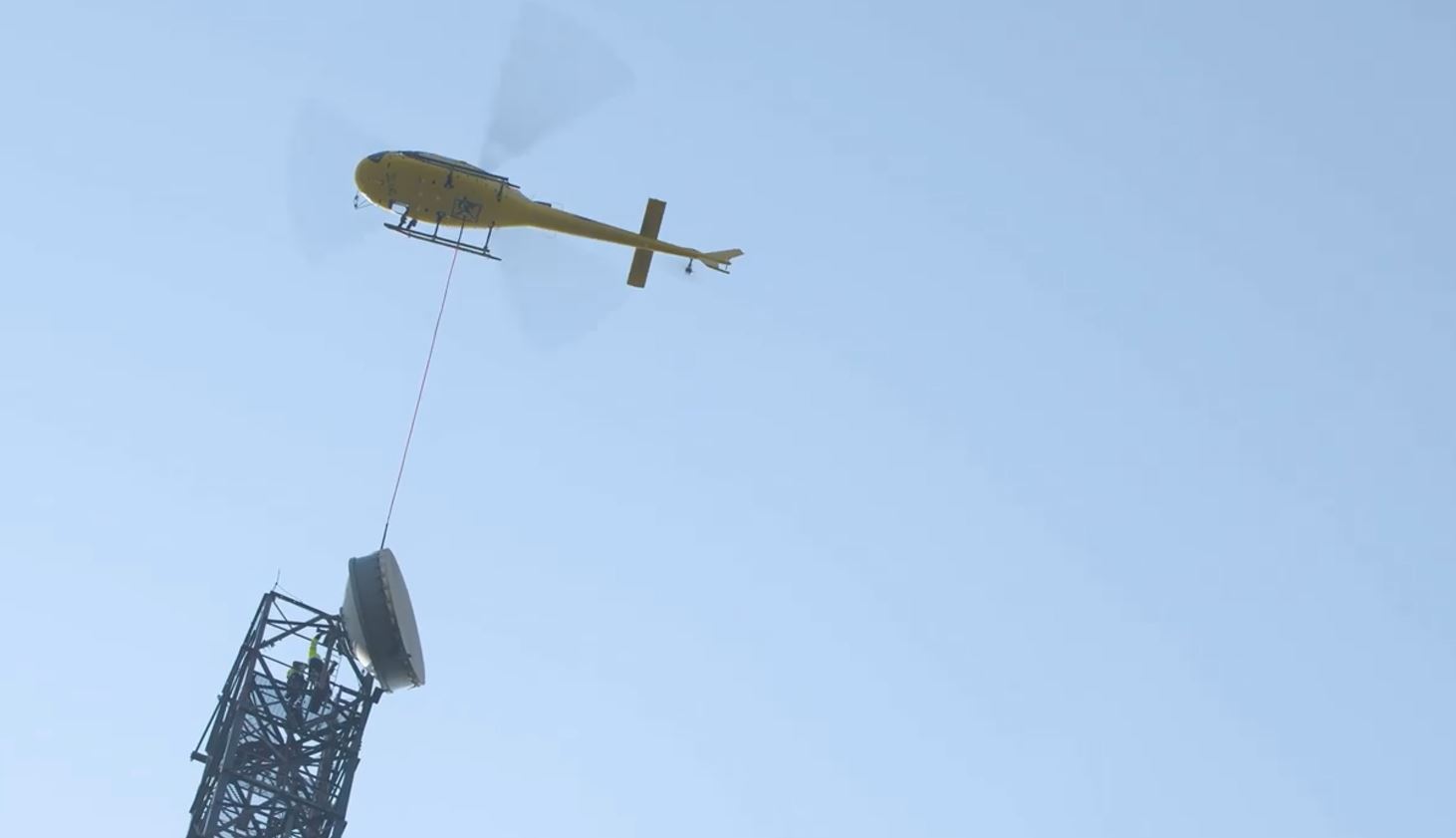 Dismantling of the antenna of Flobecq